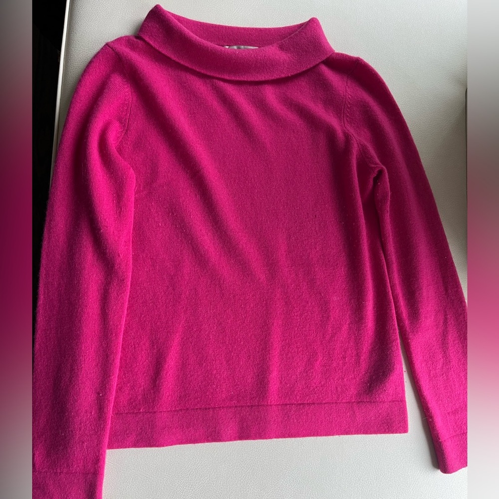 Hobbs hot pink cashmere/wool sweater